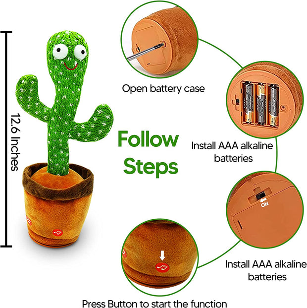 Dancing Cactus Toy - Groove to the Rhythms of Fun!"