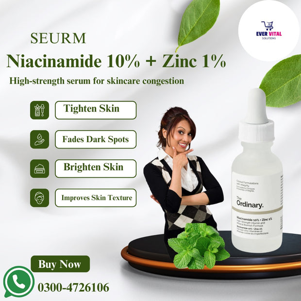 Niacinamide 10% Advanced + Zinc 1% Face Serum – Oil Control & Skin Balance