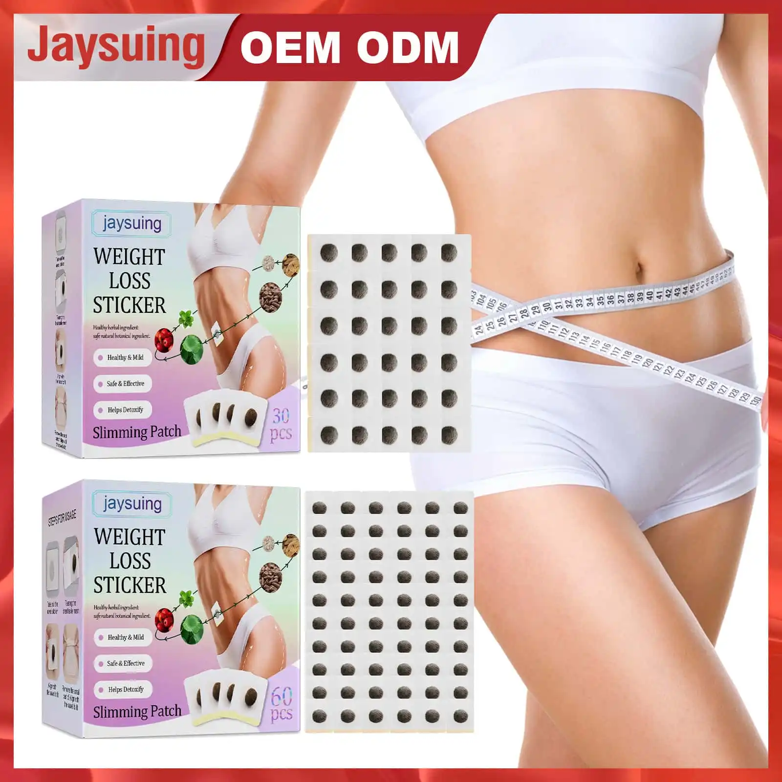 JAYSUING Weight Loss Sticker - Detoxifying Herbal Slimming P...