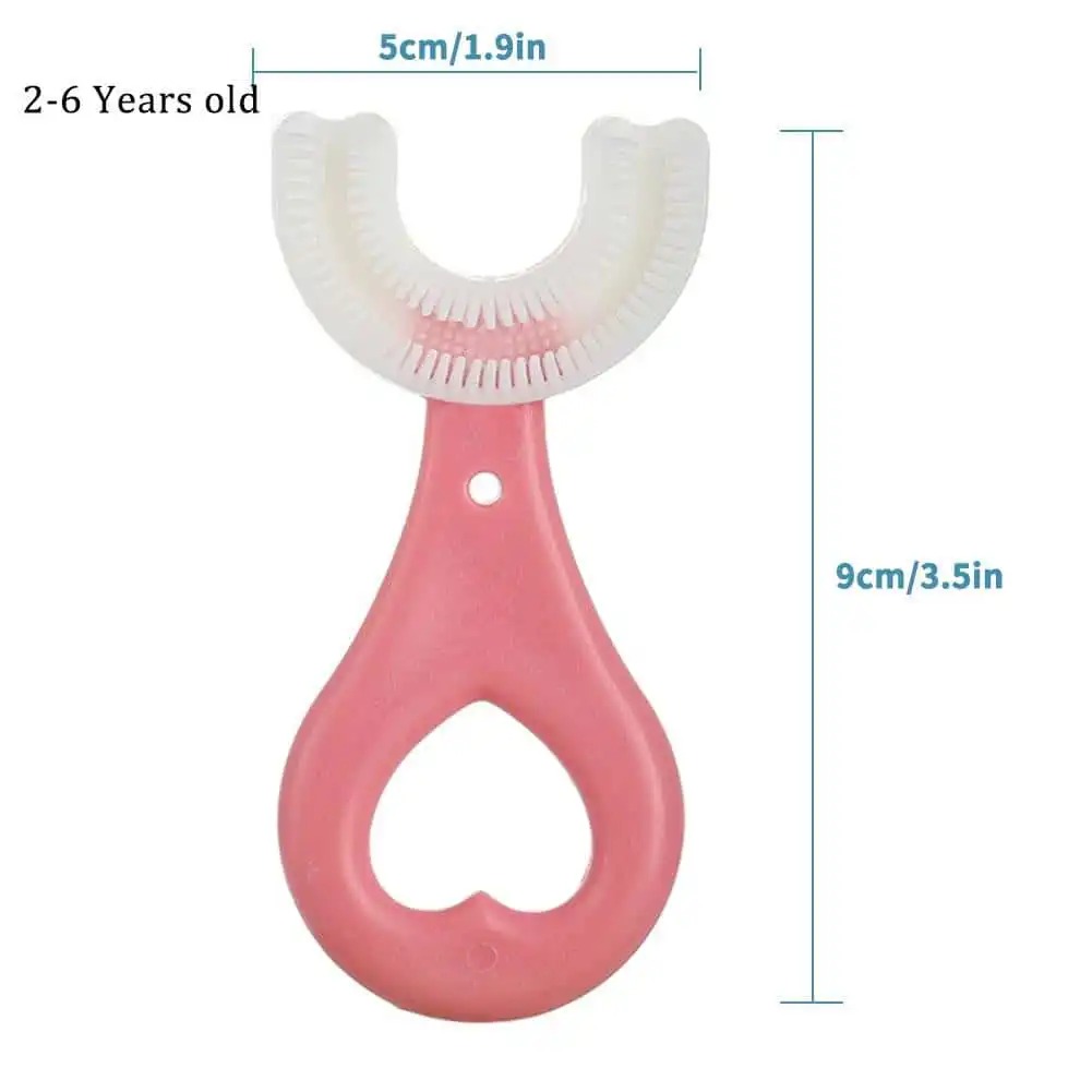 Pack of 3 U-Shaped Children's Toothbrushes