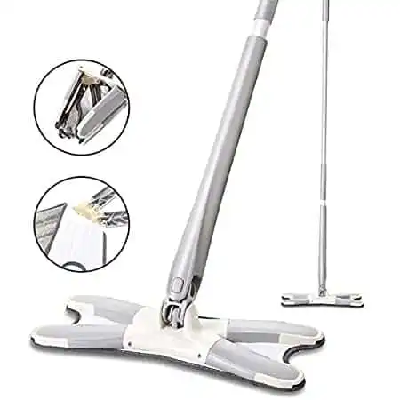 Belanto Upgraded X-Shape Mop System: 360° Flexible Head Wet...