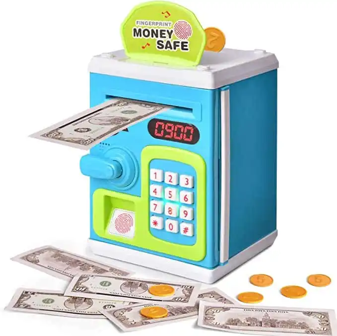 Piggy Banks for Kids: Unbreakable Auto Scroll Paper Money Co...