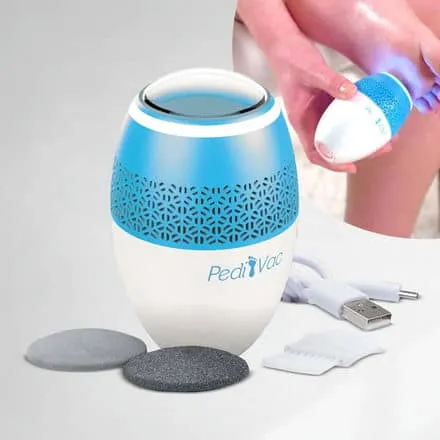 PediVac Electric Callus Remover with Vacuum - Foot Callus Re...