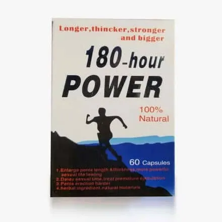 180 Hours Power Pills for Enhanced Sexual Activities in Men