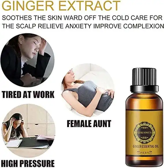 Belly Drainage Ginger Oil - Lymphatic, Slimming Tummy Care f...