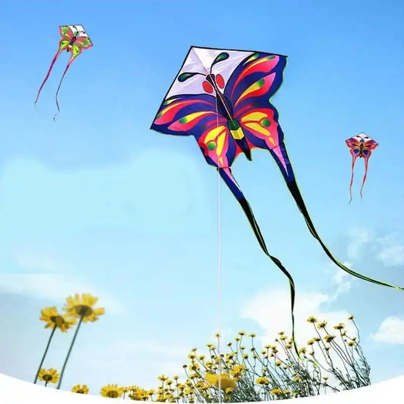 Large butterfly kites, flying children's kites, Cerf volant adulate, Cometa's parachute Latawiec toys.