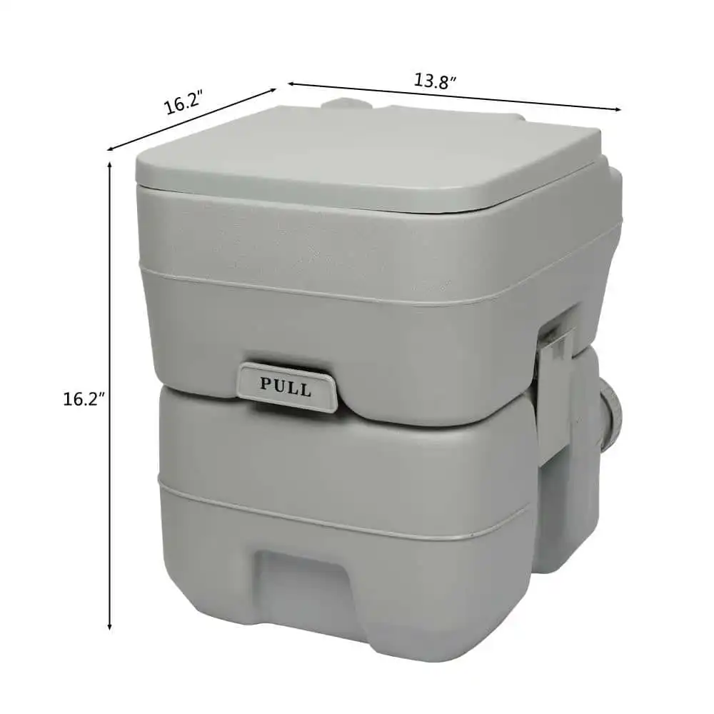 Zimtown Portable Toilet 5.3-Gallon Camping Potty