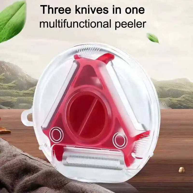 3-In-1 Peeler Manual Kitchen Shredder, Planer, and Peeling Knife