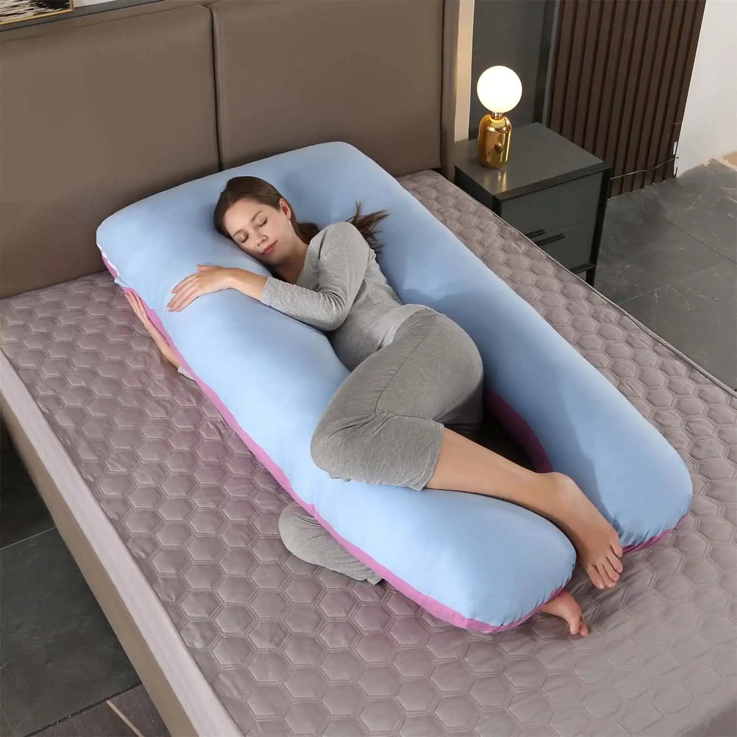 Full Body U-Shaped Nursing Pillow, Maternity Pillow for Sleeping