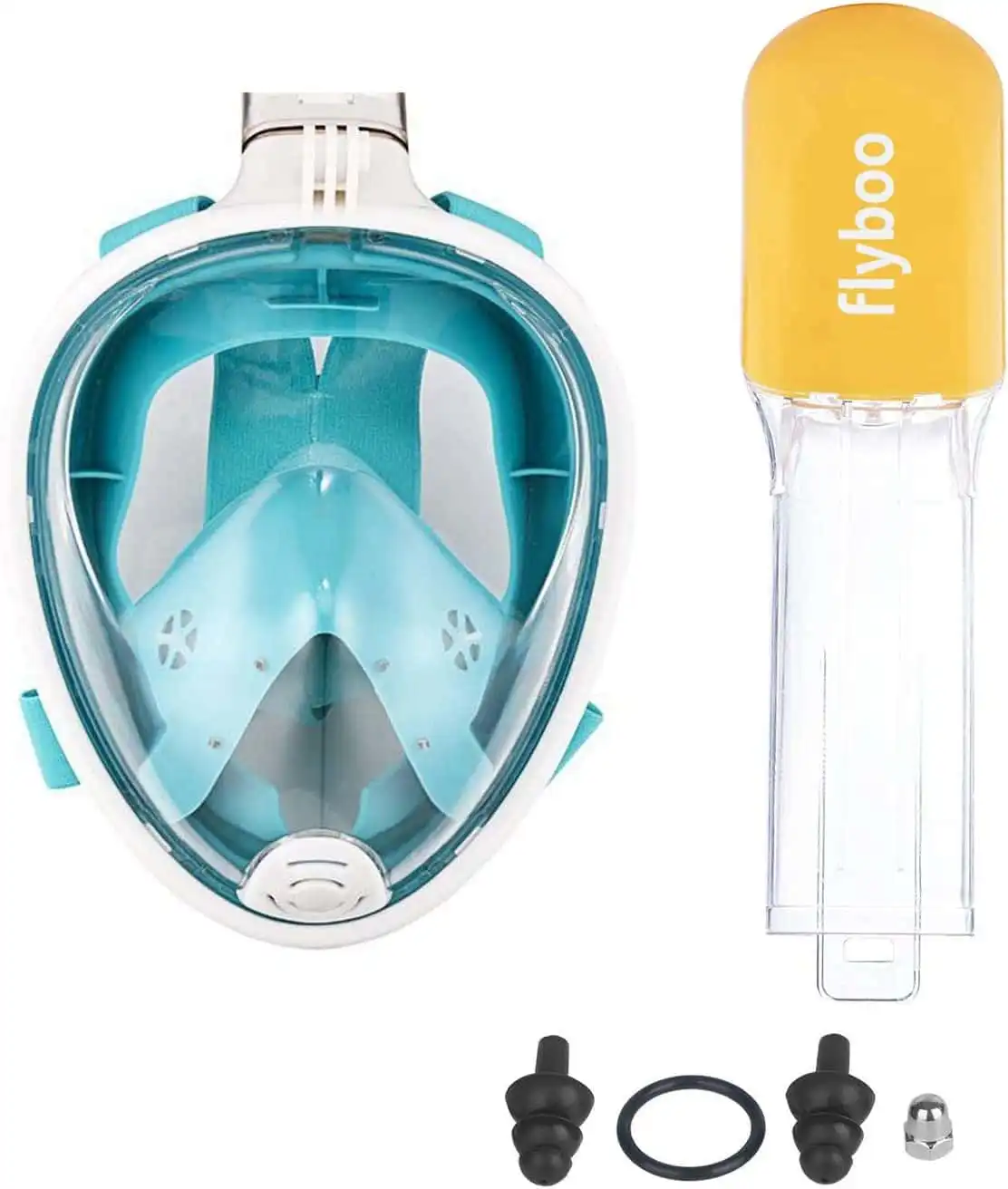 BLUUXIN Diving Mask Snorkeling Mask Full Face Mask,180 Degree View Panoramic Full Face Design