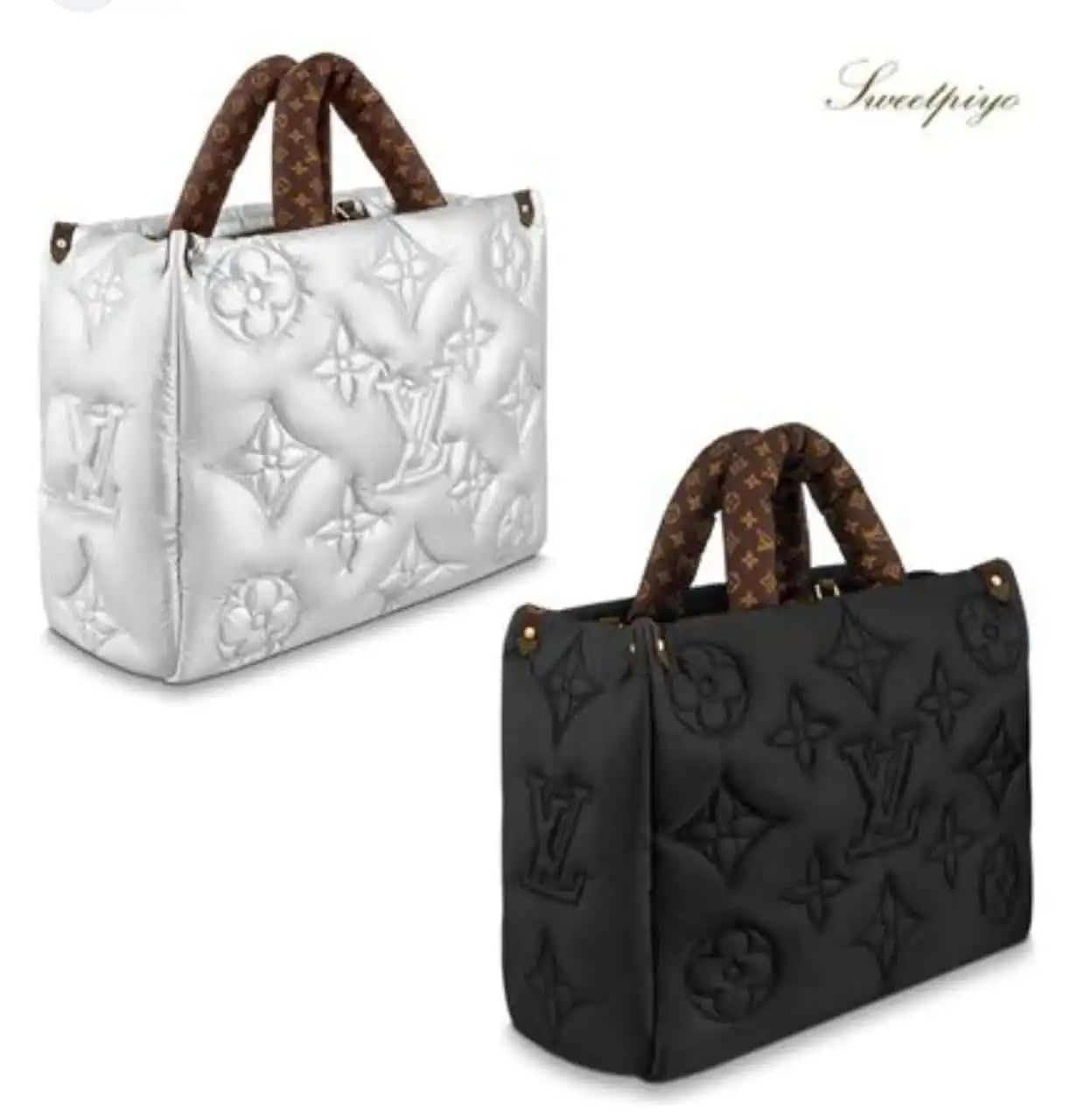 Louis Vuitton Onthego GM Tote Bag Nylon Monogram Auth New re...