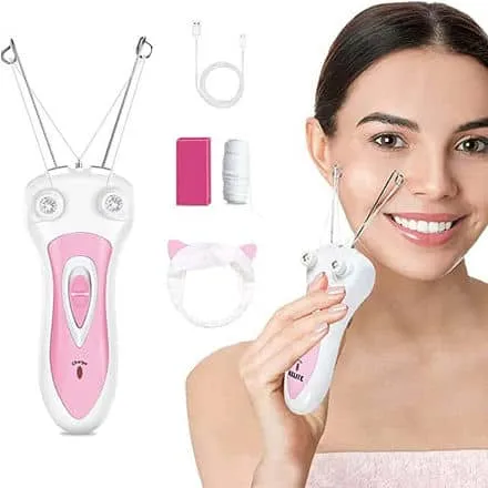 Electric Cordless Threading Easy-to-Use Hair Remover for Lips, Cheeks, Arms, Legs