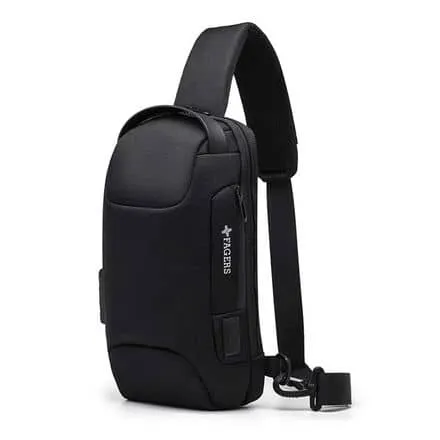 Travel Bag Anti-Theft Password Crossbody Bag Sports Motorcycle Bag USB Charging Messenger Bag