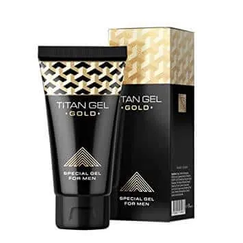 Titan Gel Gold - Natural Penis Enlargement Cream with Hyaluronic Acid | Intense Erections and Penis Enlargement